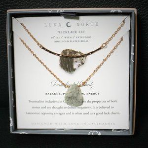LUNA NORTE TOURMALINATED NECKLACE NEW